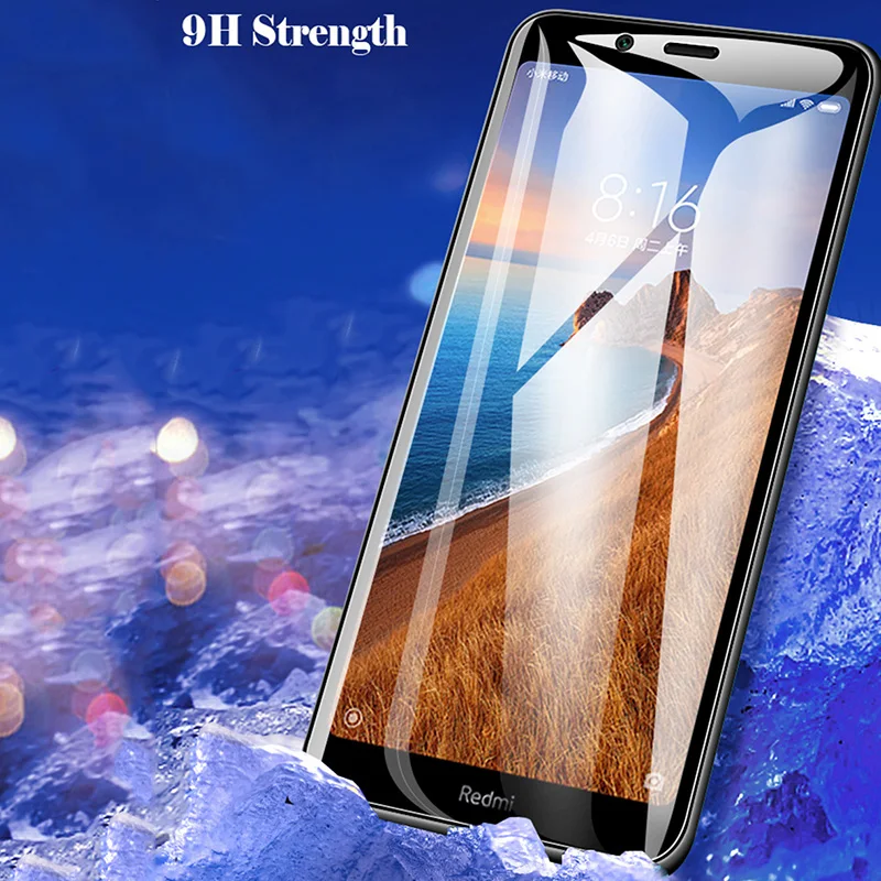 Полное стекло для xiaomi redmi 7a закаленное стекло полное покрытие Стекло 9H Премиум Защита экрана для xiaomi redmi 7a стекло