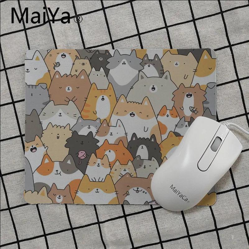 Maiya Высококачественная Милая Домашняя Кошка Животное Искусство клавиатура коврики для игровой мыши Лидер продаж подставка под руку мышь