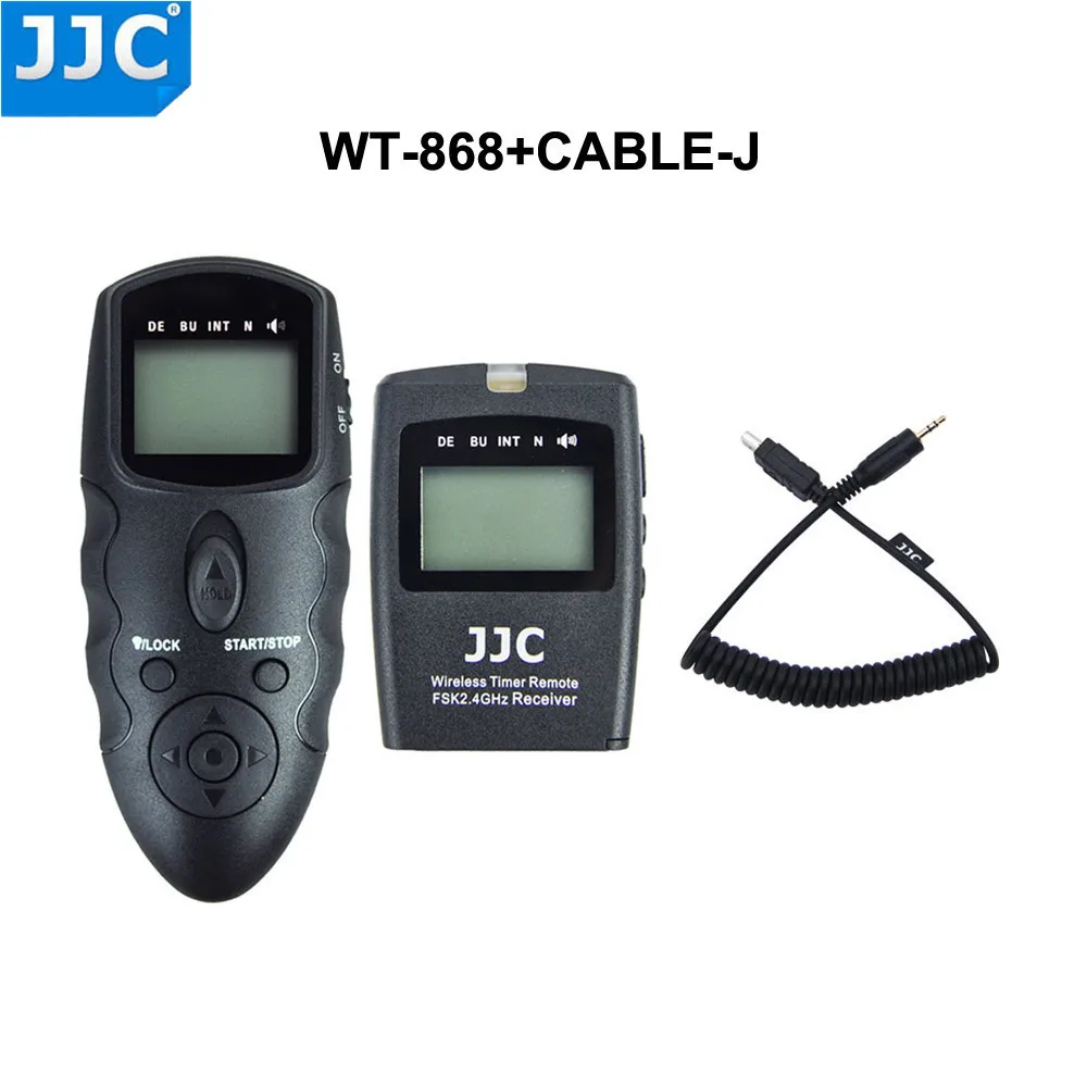 JJC 2,4 ГГц 56 Каналы DSLR RF Беспроводной ЖК-экраном таймером и Управление для цифровой камеры OLYMPUS OM-D E-M1/OM-D E-M10 Mark II/PEN F/OM-D EM5 II/E-PL6 - Цвет: CABLE-J