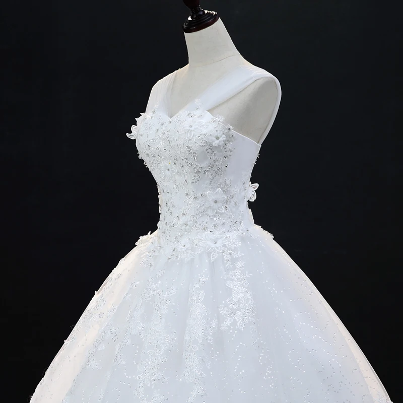 Женское свадебное платье Fansmile бальное на бретелях спагетти модель 2020|bridal dress|plus