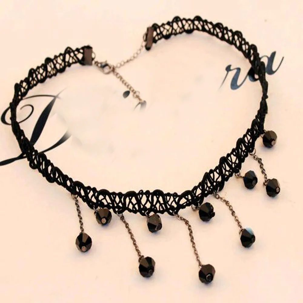 Новинка плетеная кружевная цепочка ручной работы ожерелье-чокер на свитер с