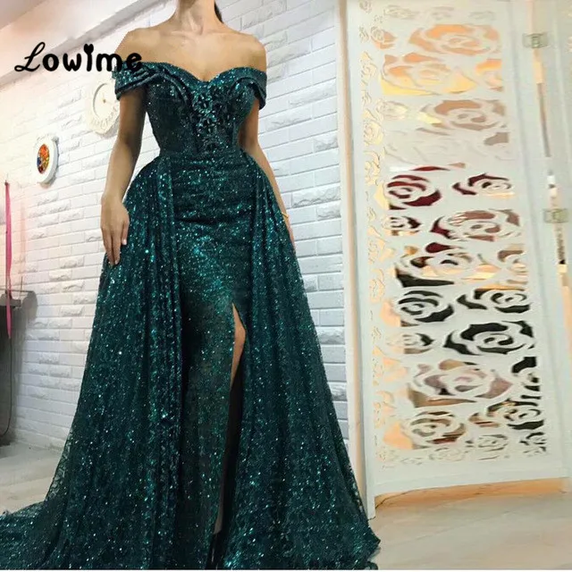 Женское платье с разрезом сбоку арабское вечернее платье-русалка для выпускного