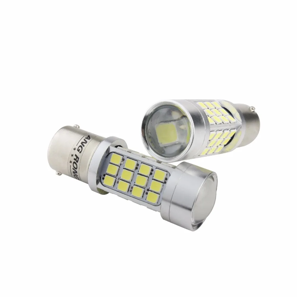 ANGRONG 2x Белые 1156 P21W BA15S R10W 45W светодиодсветодиодный лампы заднего стоп сигнала