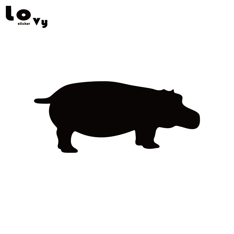 Hippopotamus Hippo виниловый автомобильный стикер на бампер или окно Автомобильная