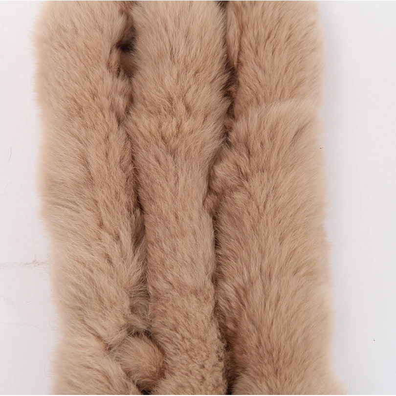 Женский шарф из натурального кроличьего меха 100% натуральный кроличий мех