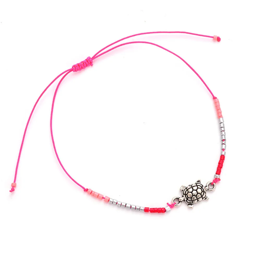 Модный разноцветный браслет MLING из веревочной цепи с бусинами в богемном стиле