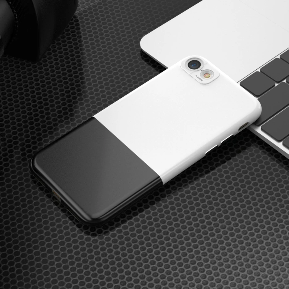 большая сделка Floveme роскошный двойной хит Цвет PC чехол для iPhone 8 7 6 6S Plus 2 в 1 Combo