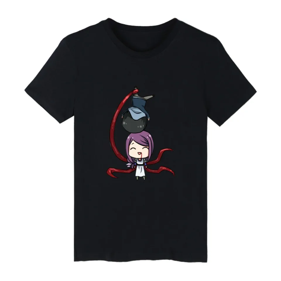 Tokyo Ghoul Anime Kaneki Ken Long T-shirt Men Hip Hop Short Sleeve T Shirts and Mens TShirts Summer Punk Band Tee | Мужская одежда