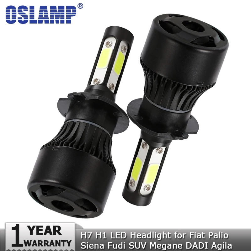 Oslamp 4 стороны H7 светодиодный светильник на голову лампа автомобильный 100 Вт 10000lm