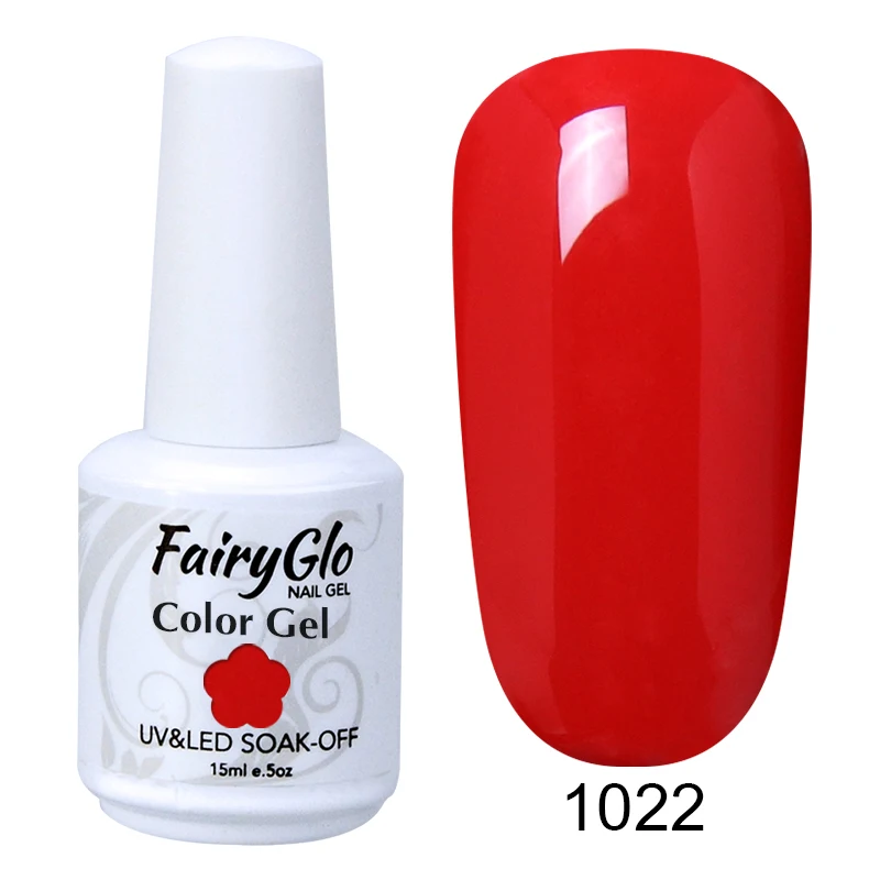 FairyGlo 15 мл Macaron гель для ногтей чистый цвет УФ светодиодный Гель лак долговечный