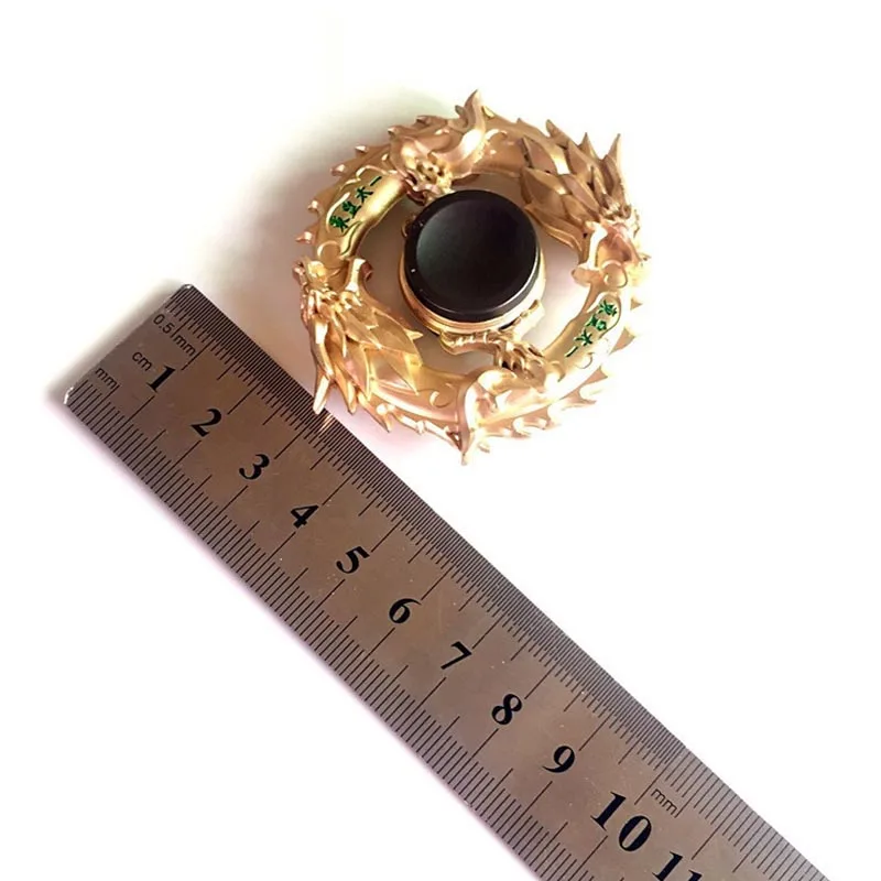 

New Golden Dragon Metal Fidget Spinner Zinc Alloy Gyro Rotary EDC Hand Spinner for Autism and ADHD Focus Stress Finger Tip toy