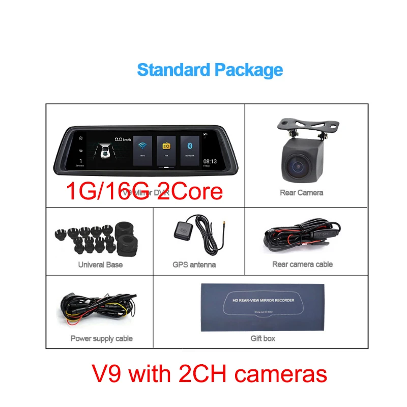 Android 5,1 FHD 4CH камеры Dash Cam 1" четырехъядерный умный мультимедийный зеркало gps Navi ночного видения ADAS 4G wifi удаленный монитор