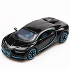 Игрушечный автомобиль Bugatti Chiron, модель автомобиля из металлического сплава, литой и игрушечный транспорт, миниатюрная масштабная модель автомобиля, игрушки для детей, 1:32