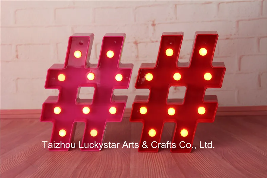 Новинка Бесплатная доставка Мини хэштегом светодиодная вывеска шатер