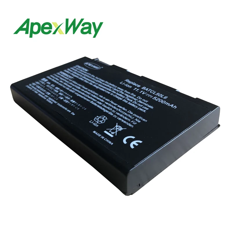 Аккумулятор Apexway для ноутбука Acer Aspire 5611 5612 5630 5632 5633 5634 5650 5652 5680 5683 5684 Extensa 5200 TravelMate