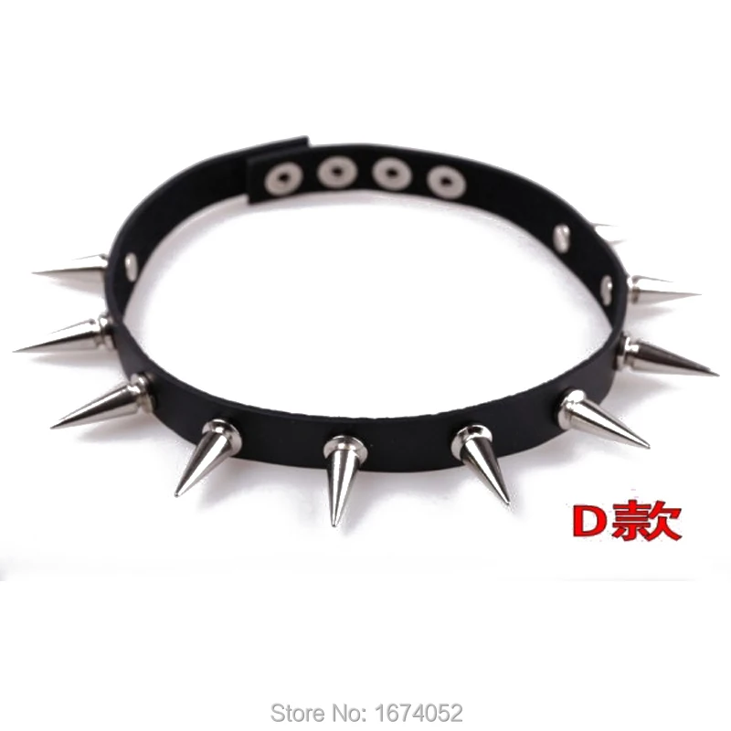 Женское колье чокер ручной работы длинное кожаное ожерелье в стиле панк/готика