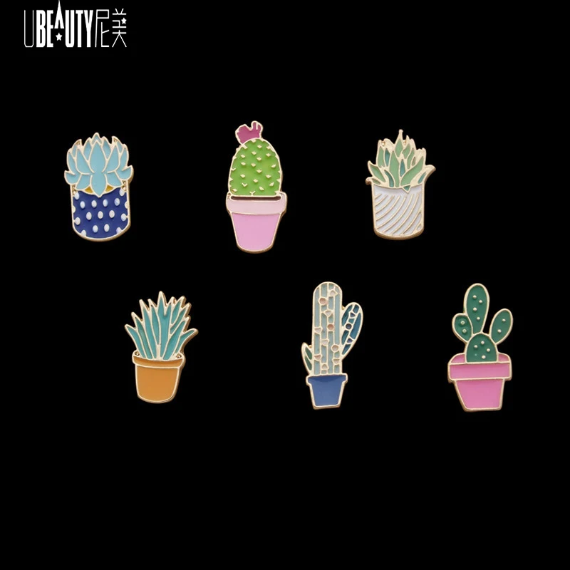 3 6 шт. эмалированные броши в виде кактуса|enamel pin brooch|decorative broochpin brooch |