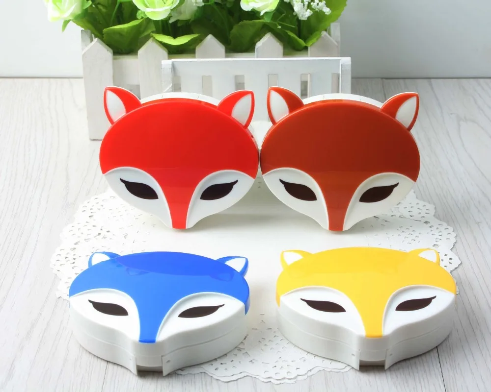 LIUSVENTINA высокое качество милый чехол для контактных линз с лисой контейнер