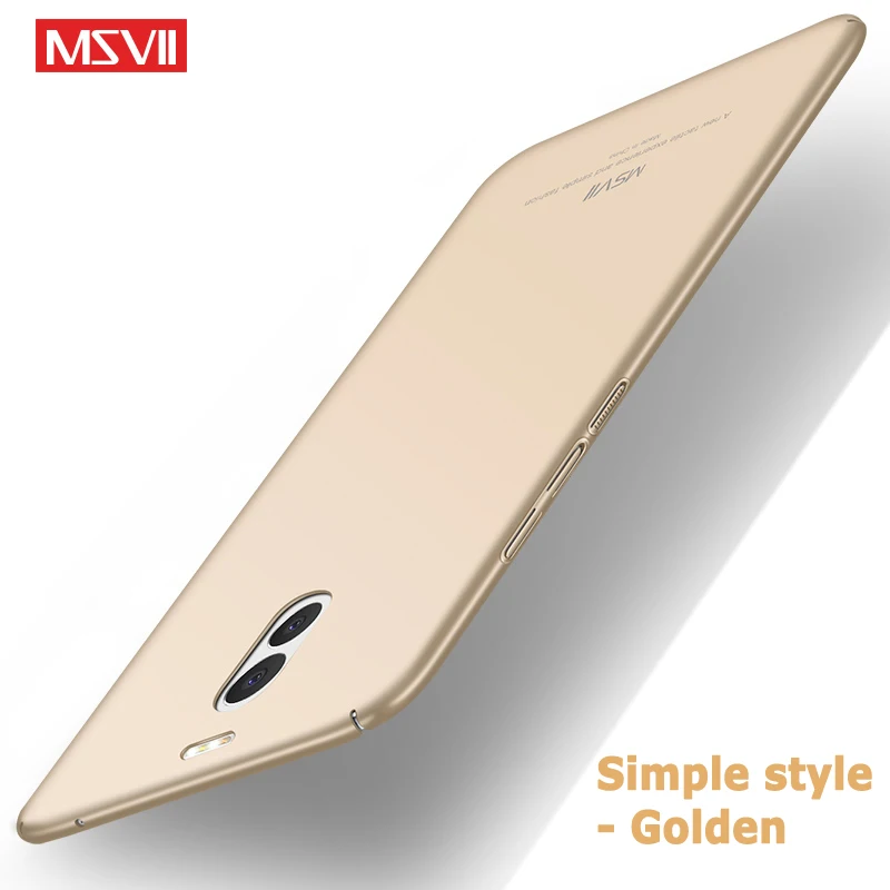 Msvii Чехлы для Meizu M6 Note чехол ультра тонкий матовый чехол для Meizu M6 Чехол Жесткий PC задняя крышка для Meizu M 6 Note 6 чехол для телефона s - Цвет: Simple Golden