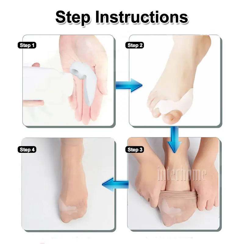 2 шт. силиконовые разделители большого пальца ноги | Красота и здоровье