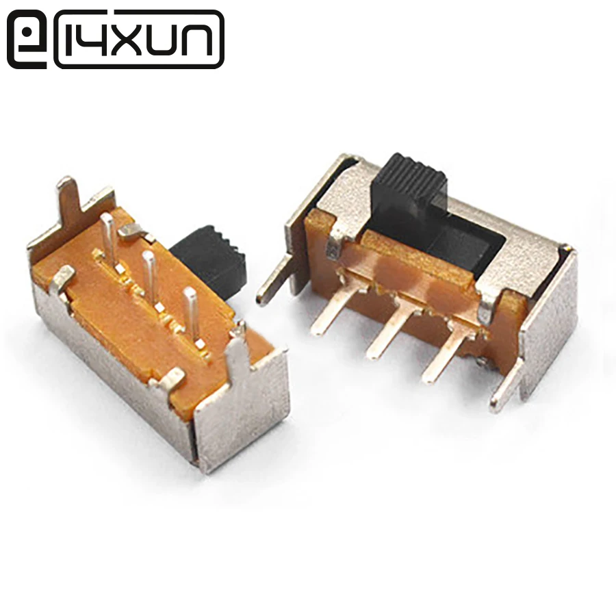 EClyxun 10 шт. вкл/выкл переключатель усилителя мощности Φ 1P2T горизонтальный блок 2