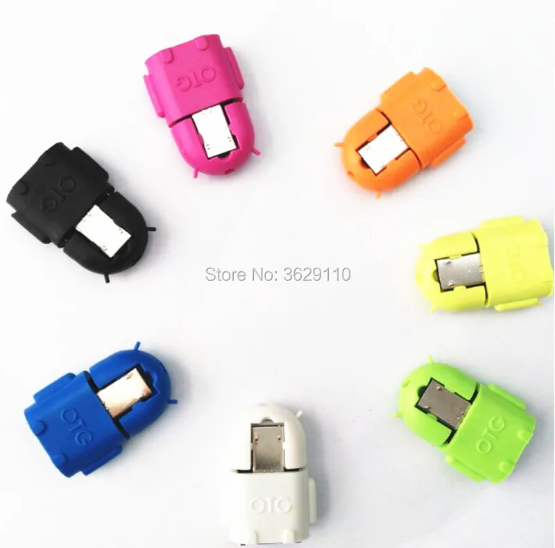 Hopetoth 100 шт./лот Micro usb к USB OTG адаптер для Samsung Galaxy S2/S3/S4 смартфона кабель