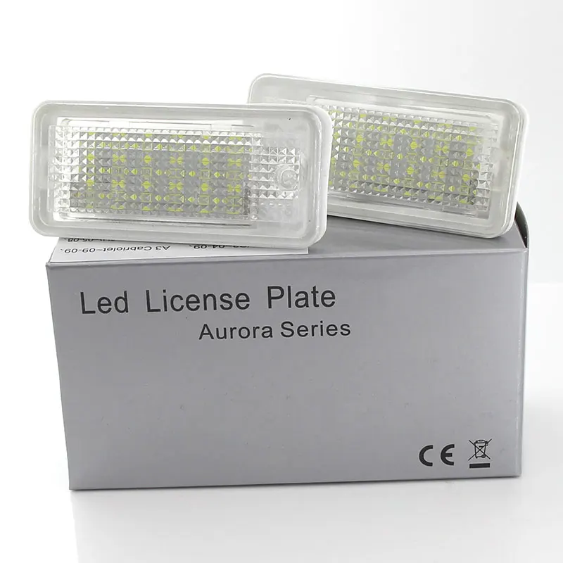 2x Canbus Светодиодная подсветка номерного знака Лампа для Audi A3 A4 S4 RS4 B6 B7 A6 RS6 S6 C6 A5 S5 2D