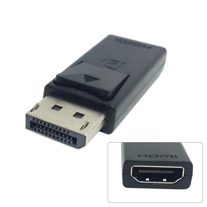 Новый DisplayPort DP штекер HDMI HDTV монитор видео аудио конвертер адаптер Черный|converter