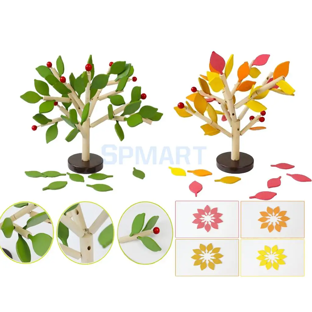 2 компл. Деревянная развивающая игрушка Монтессори сделай сам в сборке