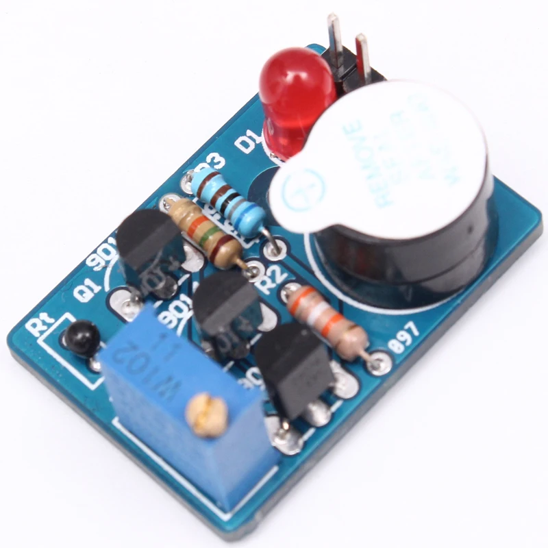 Электронный DIY Kit Контроль температуры Звук Свет Сигнализация Suite DC 3 ~ 5 В комплект