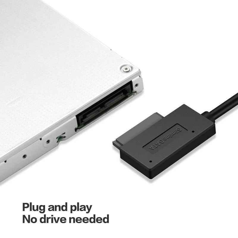 USB 2 0 к 6 + 7 13Pin Slim SATA внешний кабель для ноутбука CD-ROM JR сделки | Компьютеры и офис