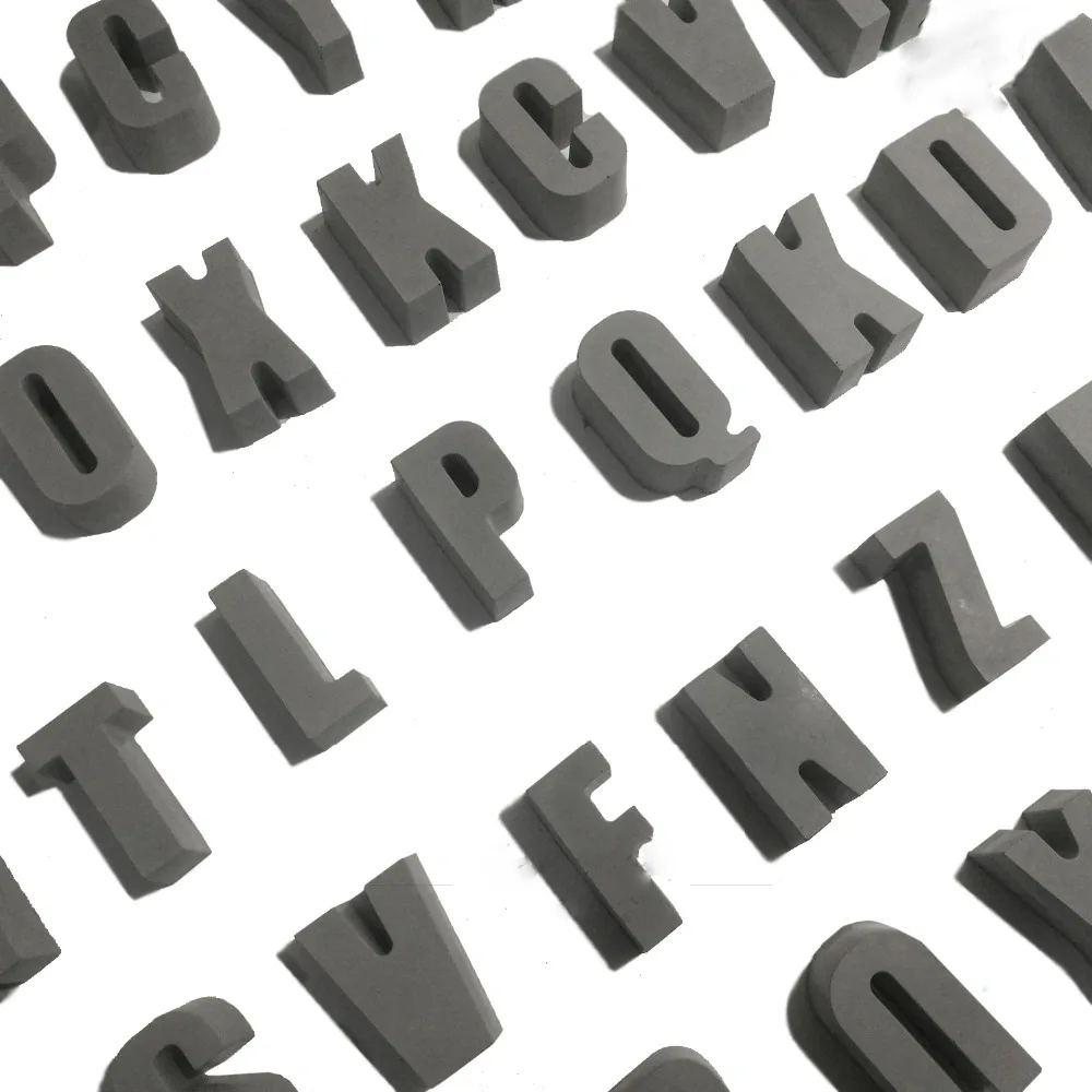 Силиконовая форма в форме английского алфавита для надписи по бетону цифры дома
