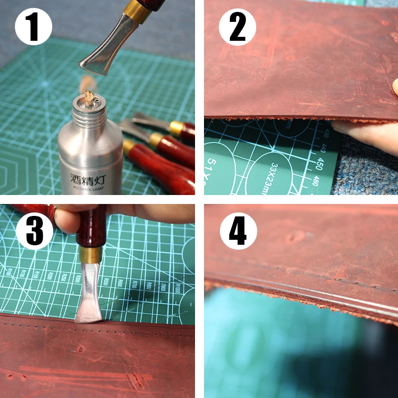 QJH Высокое качество Профессиональный DIY кожаный край пресс-линия инструмент ручной работы из нержавеющей стали ход края царапин ремесло инструменты