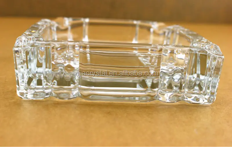 Бесплатная доставка отель Хрустальная стеклянная Квадратная Пепельница