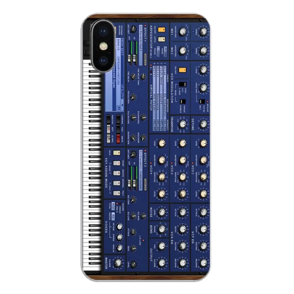 Vintage Synth Synthesizer Moog Print For Xiaomi Redmi 4X S2 3S Note 3 4 5 6 6A Por Pocophone F1 Mi Soft Transparent Skin Cover |