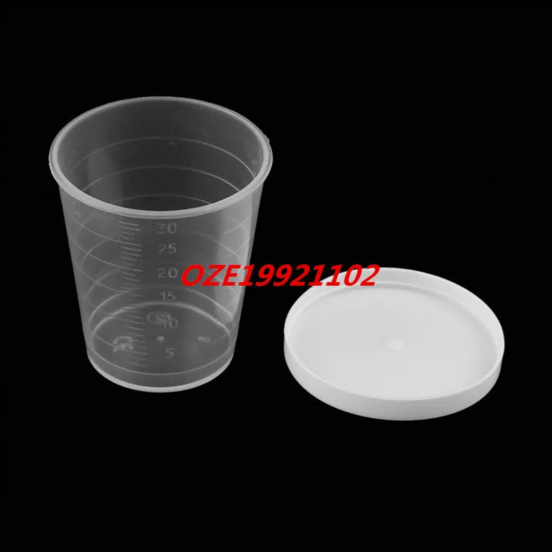 5 Pcs Kitchen Lab 30mL Plastic Measuring Cup Jug Pour Spout Container w Cap | Канцтовары для офиса и дома