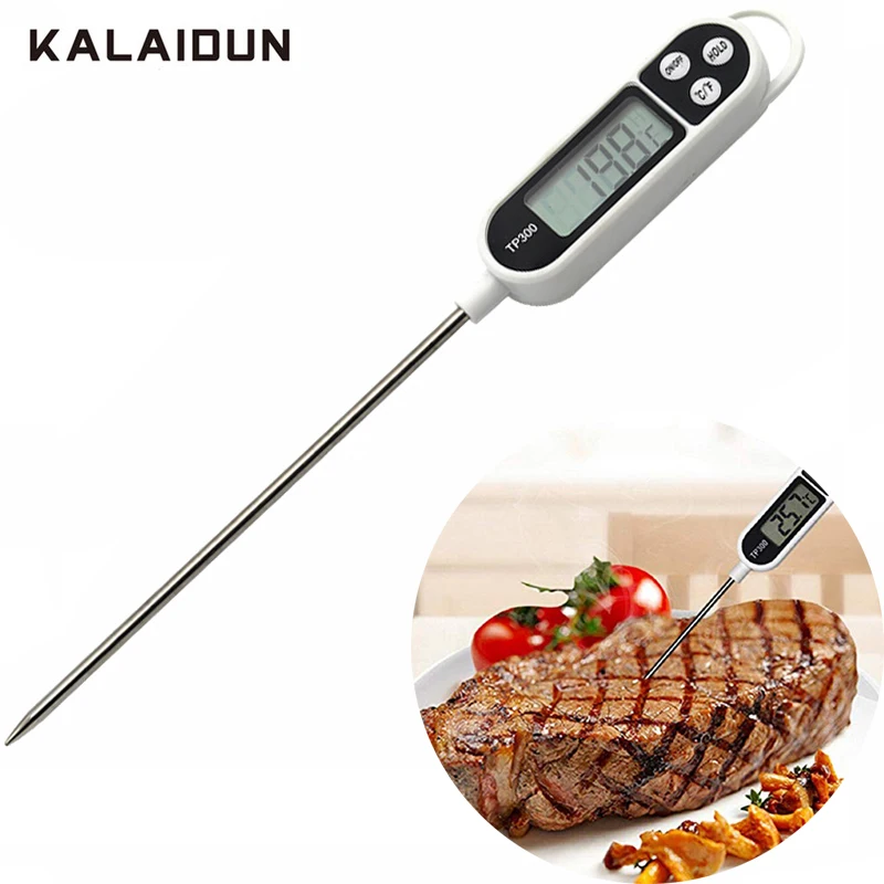 KALAIDUN Thermometer Digital Probe Kitchen Tools Cooking BBQ Chocolate Oven Milk Water Meat Food Electronic Rotatable Thermomete |
