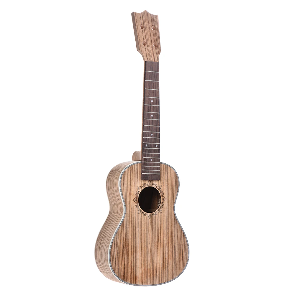 DIY 23in концертная Гавайская гитара Ukelele Гавайские гитары Комплект из дерева палисандр гриф с колышками Струнный мост гайка