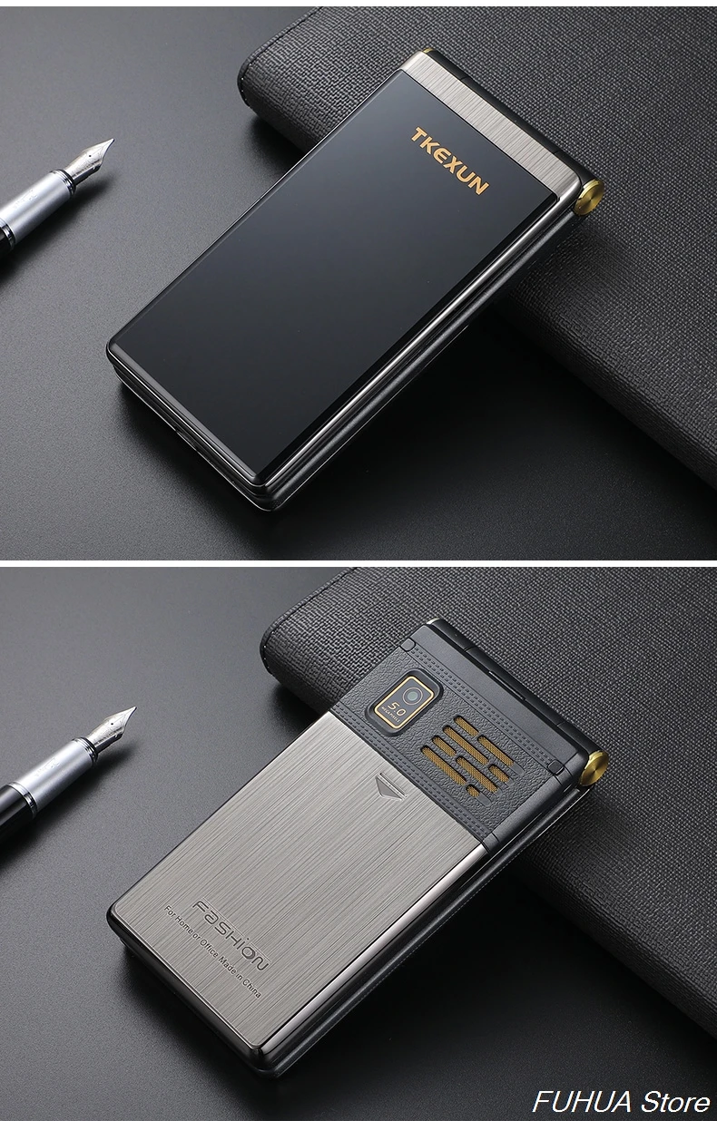 TKEXUN M2 PLUS 3,0 ''большой ключ шрифт сенсорный экран 3g WCDMA флип-телефон мобильный телефон один ключ циферблат старый человек Celulares PK G10 FM