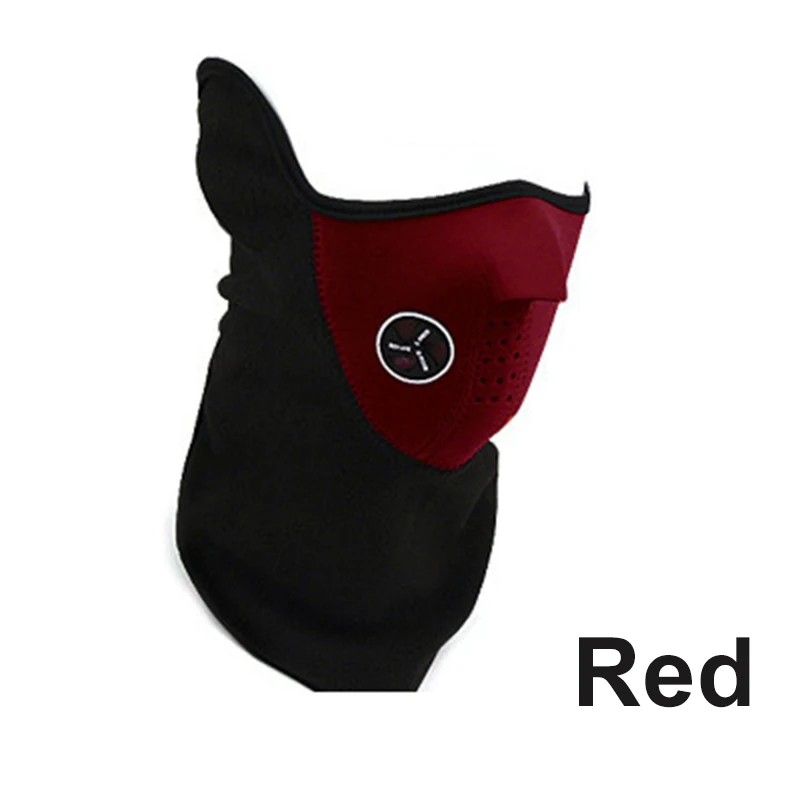 Мужская черная синяя красная 3 цвета защита лица для верховой езды теплая