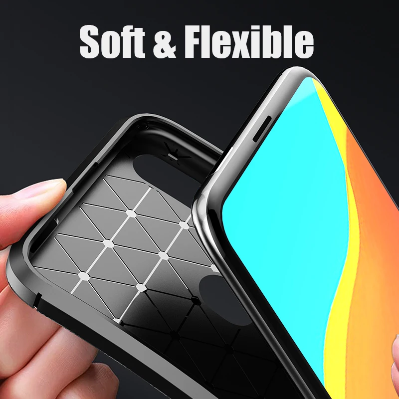 Armor Case For Huawei Y9 Prime 2019 Carbon Fiber Full Protection Soft silicone TPU Back Cover |