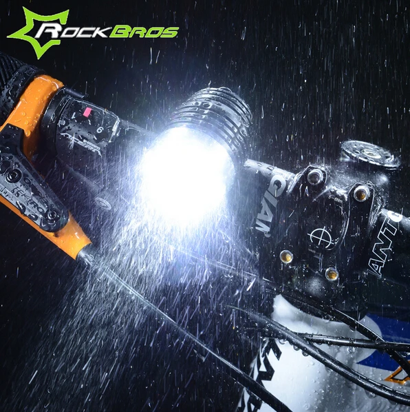 RockBros MTB дорожный велосипедный головной светильник, 1200 люмен CREE XM-L T6 светодиодный светильник, водонепроницаемый USB кабель для зарядки велосипеда, передний светильник