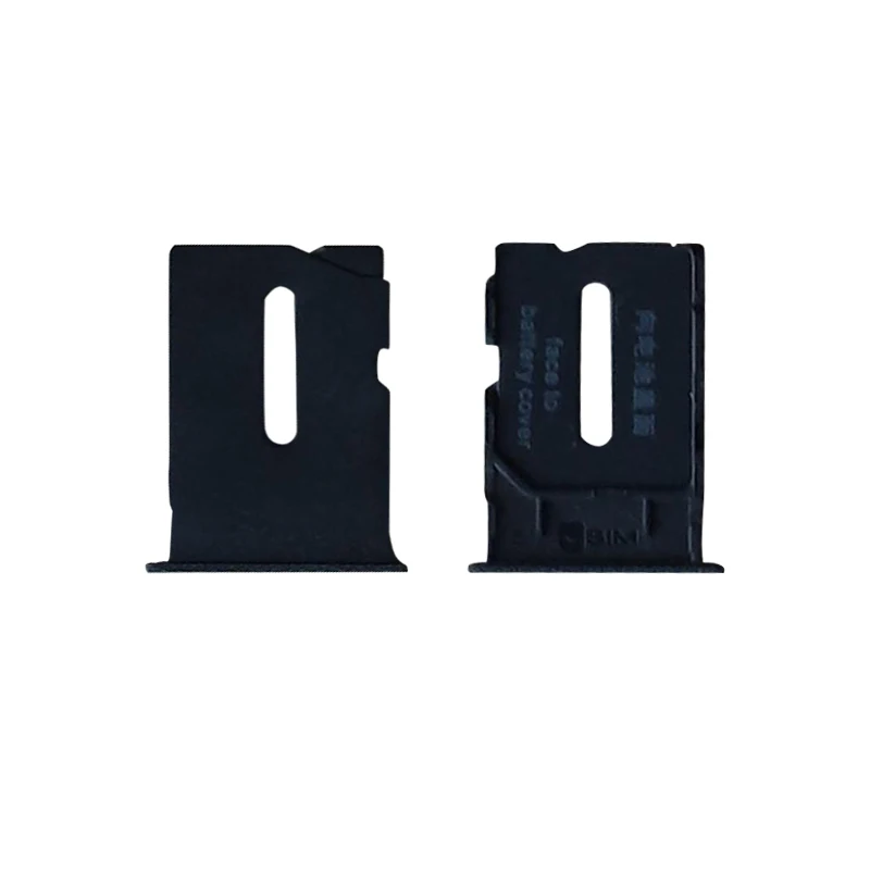 Натуральная слот sim-карты держатель для OnePlus One SIM Card Reader слот лоток для 1+ a0001 A1000 A1001 sim разъем адаптер части - Цвет: black color