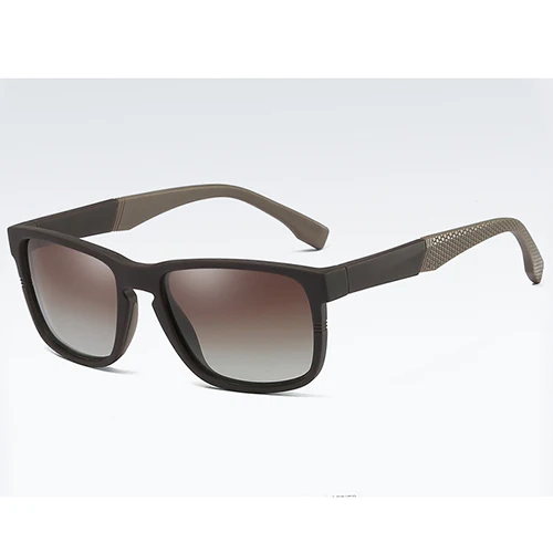 brown Новинка TR90 HD поляризованные весенние солнечные очки с шарнирами для мужчин/женщин винтажные очки Аксессуары Солнцезащитные очки для мужчин oculos de sol - Цвет линз: brown