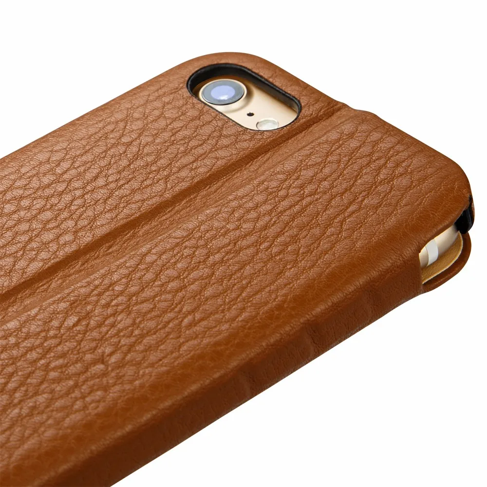 Jisoncase, флип-чехол для iPhone 7, 4,7 дюймов, натуральная кожа, чехол для телефона, для iPhone 7, функция подставки, магнитный дизайн, винтажный