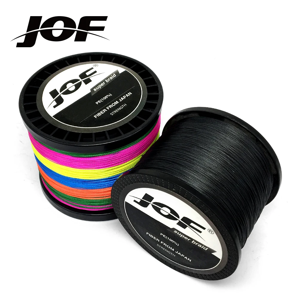 

JOF 300M 500M 1000M 8 Strands 4 Strands 10-80LB PE Braided Fishing Wire Multifilament Super Strong Fishing Line Japan Multicolor