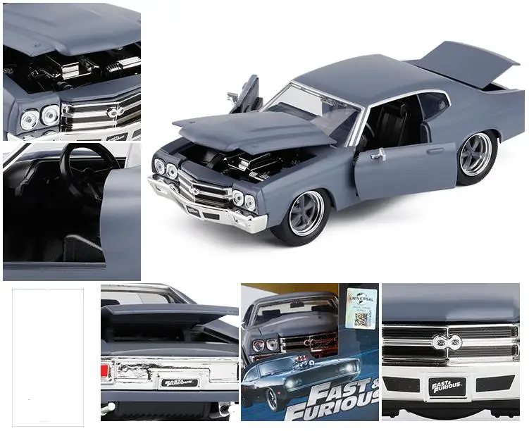 JADA 1:24 Высококачественная модель автомобиля из сплава, 1970 Chevrolet SS автомобиль, 2 открытые двери, качественные модели игрушек, игрушечные транспортные средства