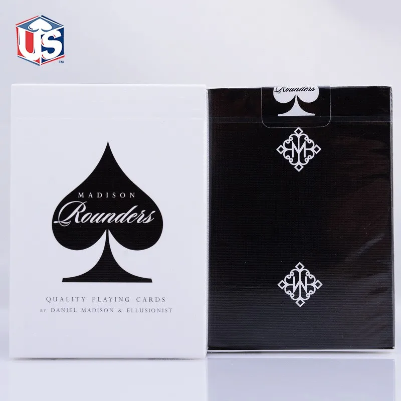 Black Madison Rounders черная колода Даниэль Мэдисон и эллюсионист качественные игральные