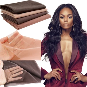 Лучшая швейцарская сетка AliLeader для изготовления париков, сетка для волос, 14 ярдов, швейцарская сетка на сетке, прозрачная, телесная