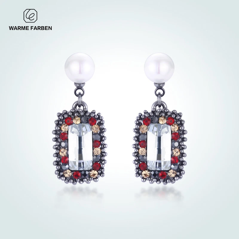 Женские Висячие серьги с кристаллами Swarovski ювелирные украшения из серебра 925